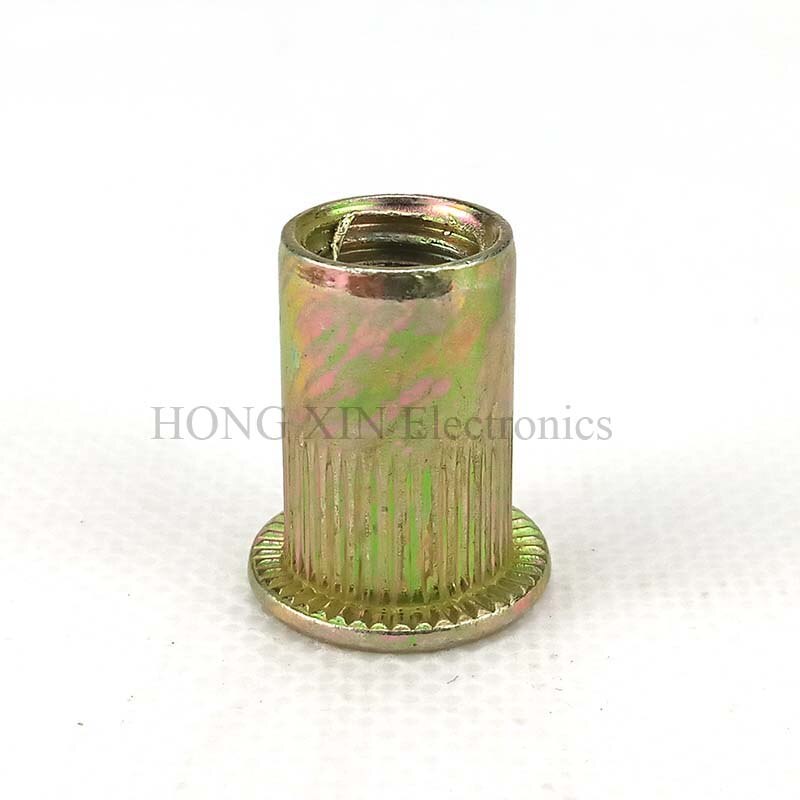 150 Stks/set M3 M4 M5 M6 M8 M10 Verzinkt Gekartelde Noten Rivnut Platte Kop Schroefdraad Klinknagel Insert Nutsert Cap klinknagel Moer Assortiment