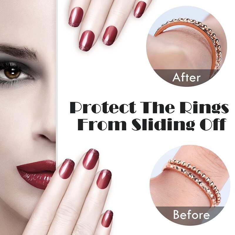 Invisible Ring Size Adjusters Invisible Clip Guard Resizer Transparent Guard Ring Sizer With Ring Sizer Measuring Tool