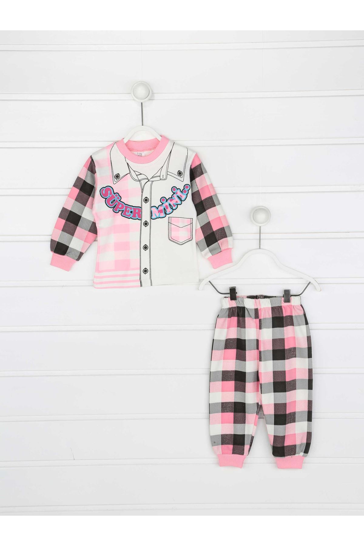 Roze Vrouwelijke Kind Nachtkleding Set: 1,5 2 Ages