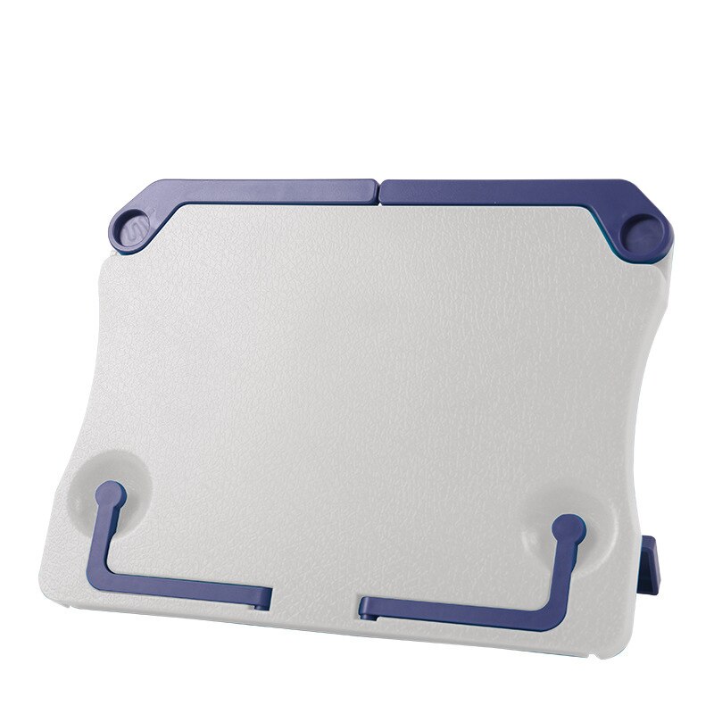 Portable Book Holder Shelf Reading Stand Books Document Recipe Shelf Folding Cookbook Tablet Holder Organizer Rest Rack: white