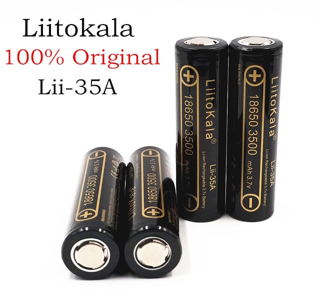 100% Originele LiitoKala Lii-35A 18650 3500mAh Oplaadbare Batterij 3.7v Li-Ion Batterijen 18650 Batterij/UAV