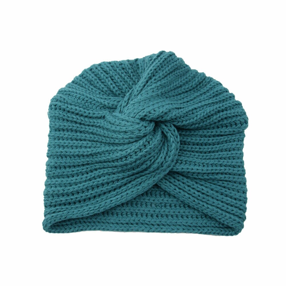 Fshion Women's Ladies Turban Hat Knitted Cap Spring Winter Headwrap Beanie Crochet Beige Black Gray Pink: Green