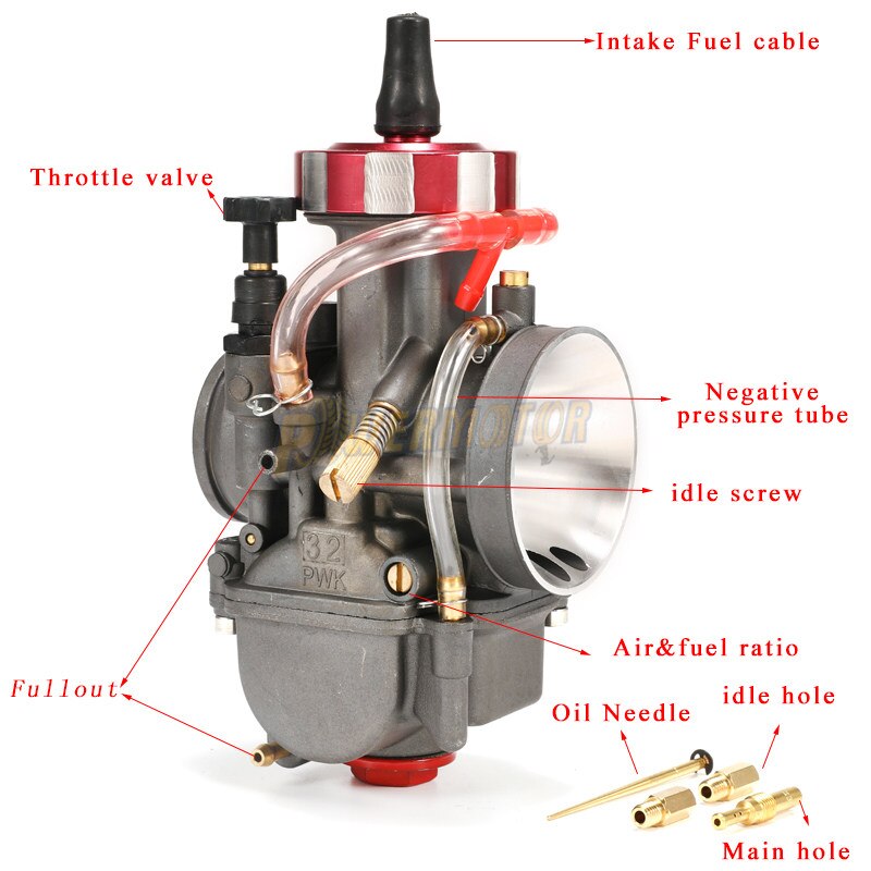 Universal Carburetor 4T Engine PWK 28 30 32 34mm For 150-400 CC Modify Off Road Motorcycle UTV ATV With Power Jets