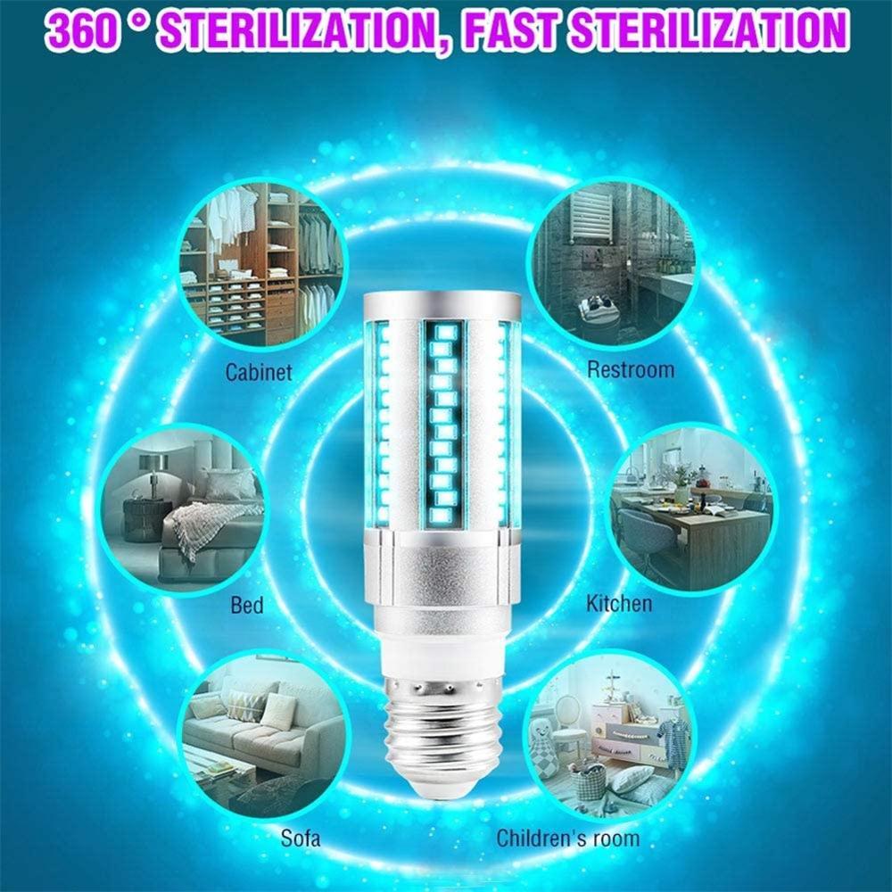 Uvc Led Lamp E27 Uv Led Lamp 15W 20W Desinfection Licht Led Corn Bulb 220V Ultraviolet Licht bacteriedodende Sterilisatie Lamp