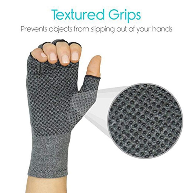 Guante de compresión para artritis reumatoide, guantes de mano con calor para escritura por ordenador, alivio del dolor de articulación artrítica, Tun carpiano