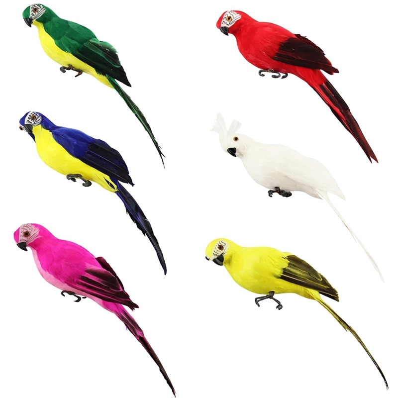 Garden Simulation Parrot Emulational parrot For Show Window Gardening Decorative Bird Garden Craftwork Decoration 1