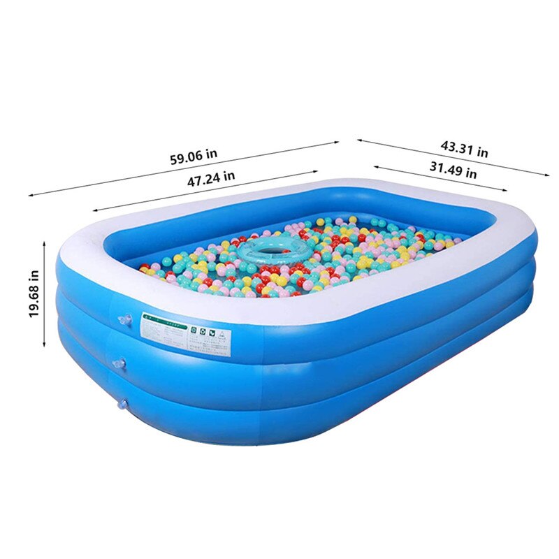 Outdoor Backyard Water Park Family Inflatable Swimming Pool Above Ground Inflatable Pools for Kids Adults Summer Water Party