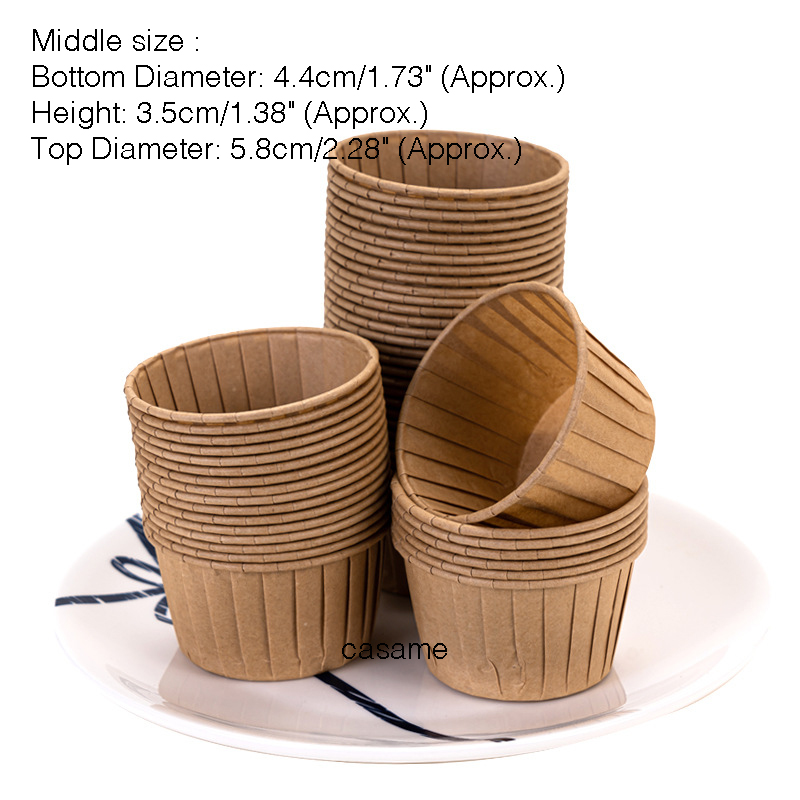 50pcs Middle size Newspaper Style Cupcake Liner Baking Cup For Wedding Party Tulip Muffin Cupcake Paper Oilproof Cake Wrapper: Burgundy