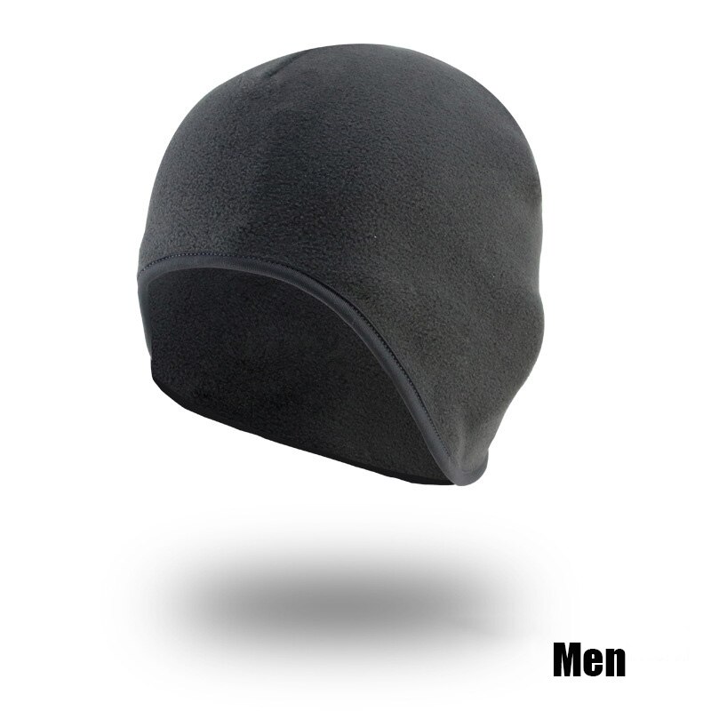 Cykelhjelm kasket vinter varm fleece kasket ride pandebånd sport bandana cykel mut løb hat cykel cykel kasketter gorra ciclismo: Grå (mænd)
