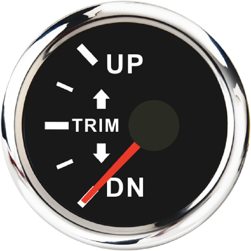 Marin trimmätare up-dn båt utombordare motor trim indikator mätare vattentät vänster / höger sida trim mätare 12v/24v