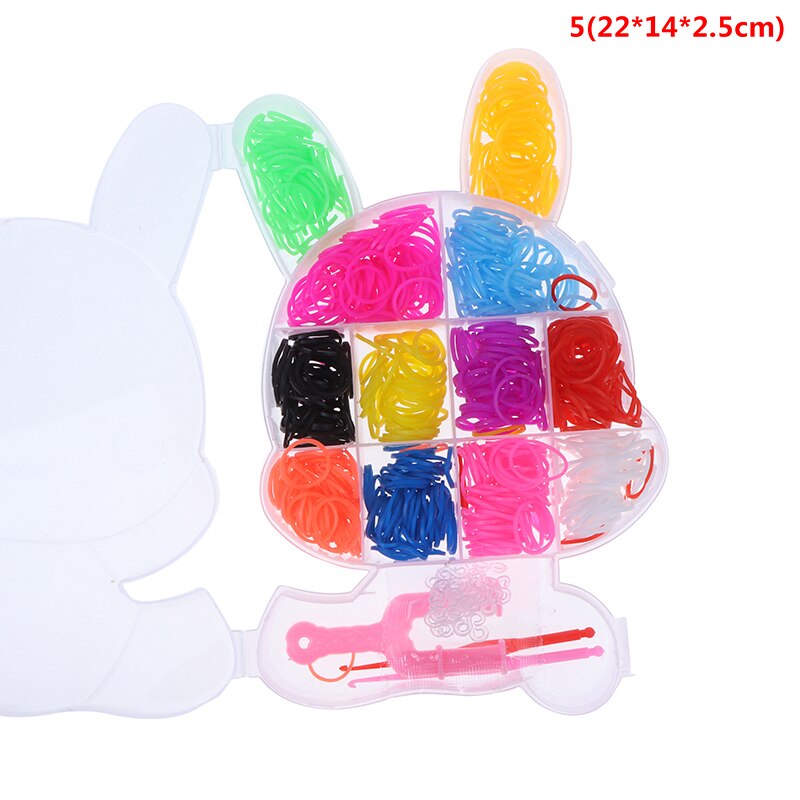 600pcs Loom Rubber DIY Band Bracelet Toys For Girl Craft Lacing Toy Woven Lace Bracelet Toy: A5