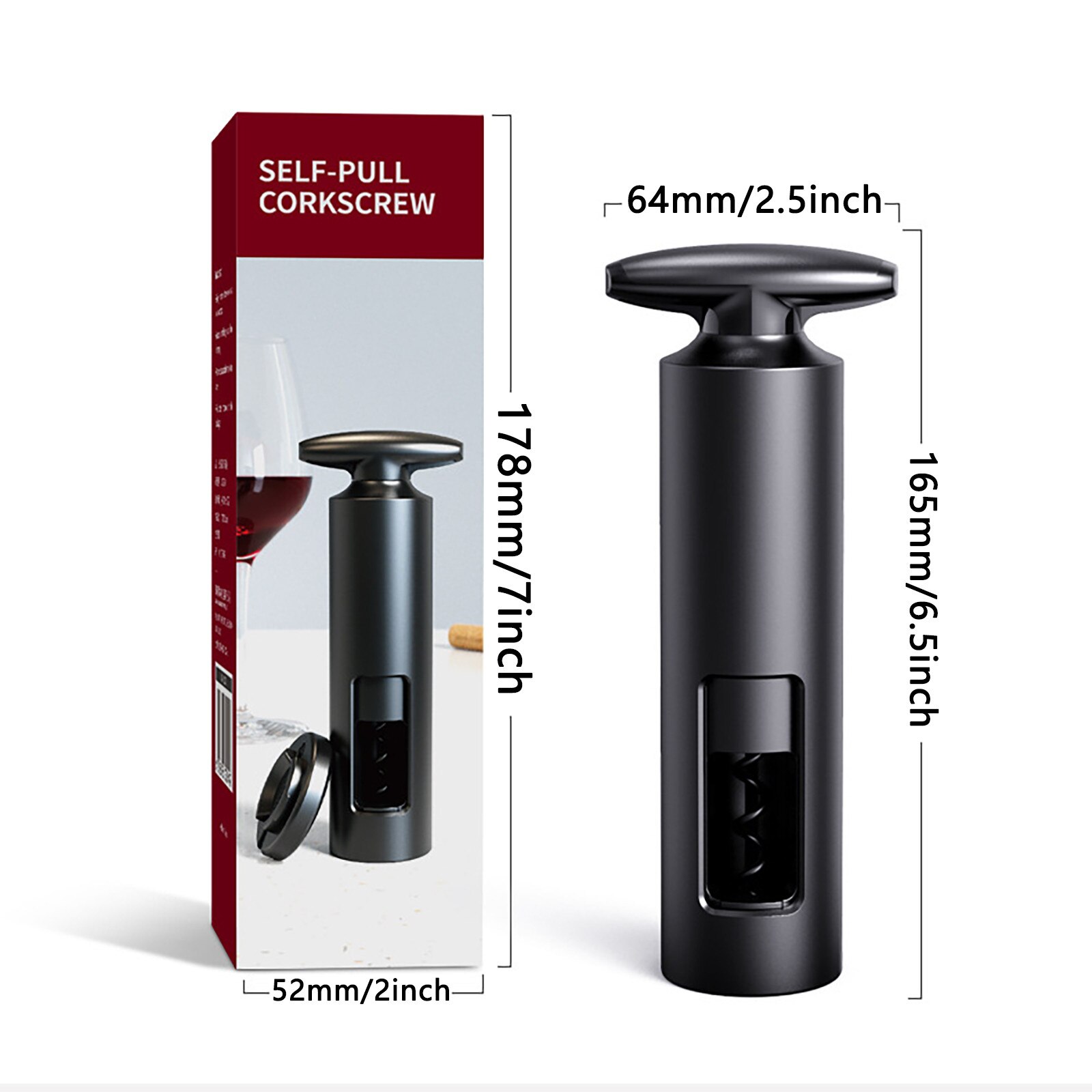 Wine Bottle Opener Corkscrew Foil Cutter Set Automatic Bottle Opener for Red Wine Kitchen Tool Can Opener Bottle Cap Lafite: Default Title