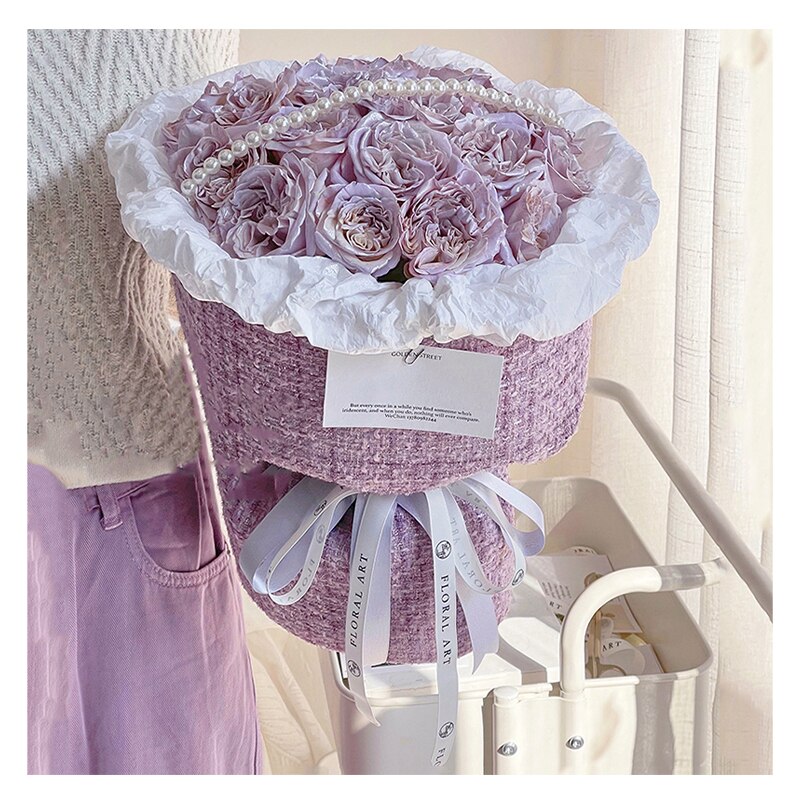 1.5 Meters Luxury Style Fabric Wrapping Cloth for Flower Bouquet Packaging Handmade Diy Material