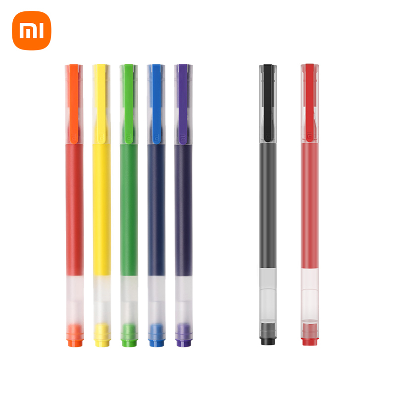 Original Xiaomi High-capacity Ink Pen 7 Color 0.5mm Xiaomi Pen Mi Pen Writing Pen For School Office Art Stationery Large Ink Pen
