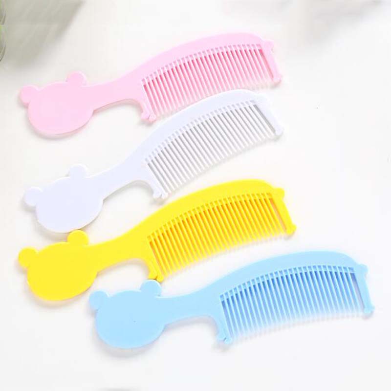 6Pcs Baby Hair Comb Safe Hair Massage Head Massager Natural Feel Kids Care Kit Baby Comb Brush