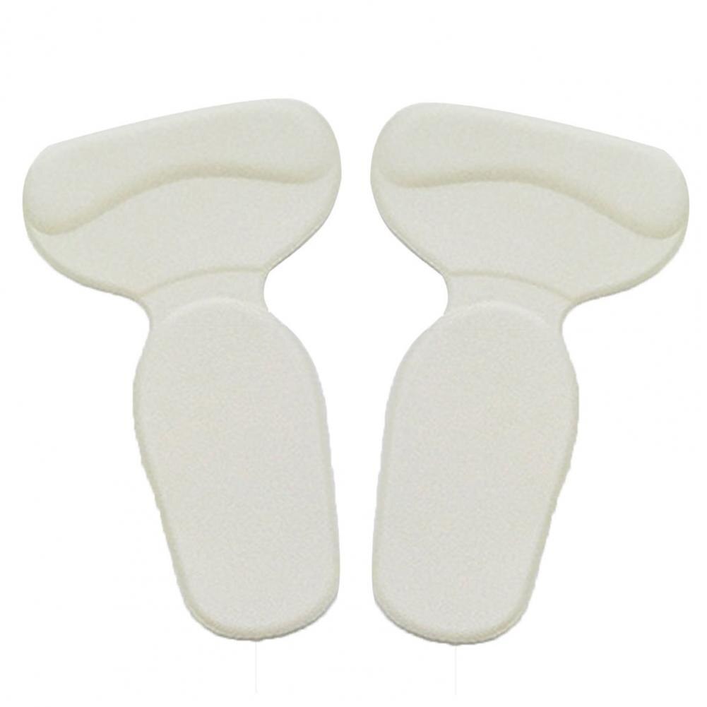 Almohadillas de silicona antifricción para el talón, almohadillas para el cuidado de los pies, antideslizantes, antideslizantes, tacto suave, 1 par: White