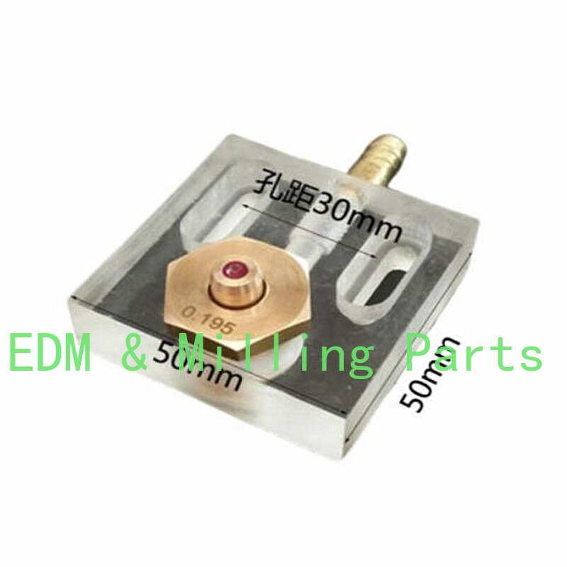 Piezas de máquina de corte de alambre CNC EDM, guía de pulverización de agua de Rubí, agua directa 0.195 para herramienta de chispas EDM, 1 Uds.