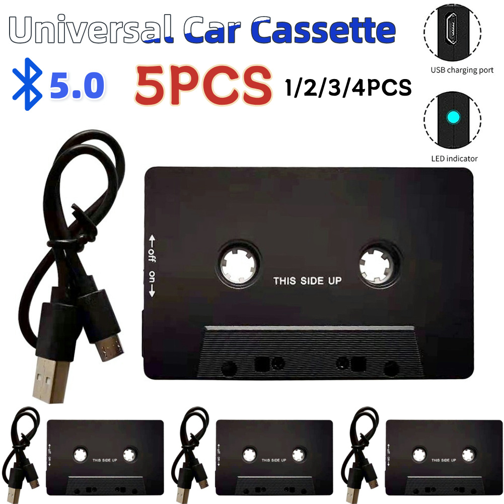 Cassette Adapter Bluetooth-compatibele Aux Stereo Auto Universele Car Audio Cassette Tape Aux Stereo Adapter voor MP3 Speler