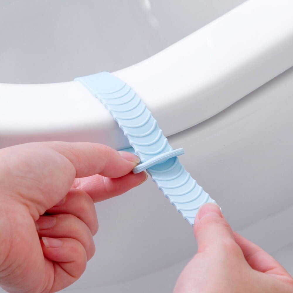 Silikon Wc Sitz Klappe Griff Anti-schmutzig Tragbare Toilette Deckel Zubehör kippen Abdeckung Griff Uncovery Deckel Gerät Schlecht Werkzeuge