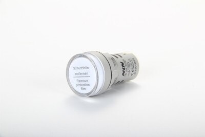 1Pcs LED power indicator AD16-22DS signal lamp 22DS distribution box 22mm universal 220V 24V AD16-22D/S: 220V White