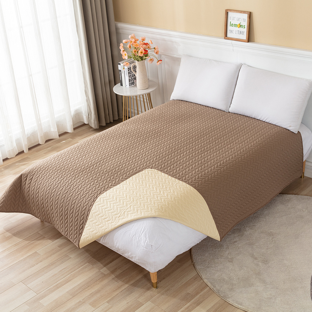 Waterdichte En Ondoordringbare Pet Cover Kat En Hond Matras Wasbaar Bank Aankleedkussen Woonkamer Decoratie: Camel / 52x82inch