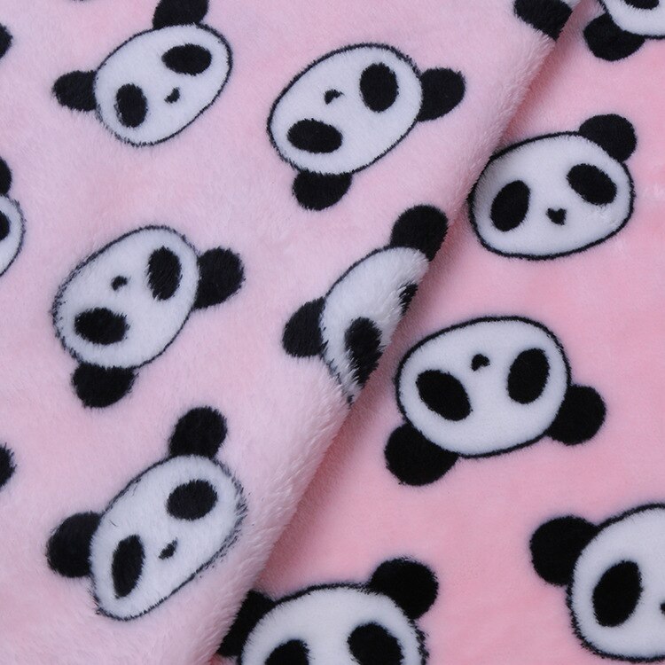 Ręcznik do kąpania psa dla zwierząt miękki, ciepły, silnie absorbujący koc wodny podwójne oddychające koralowe aksamitne ręczniki na małe psy: Pink Panda / S(40x60cm)