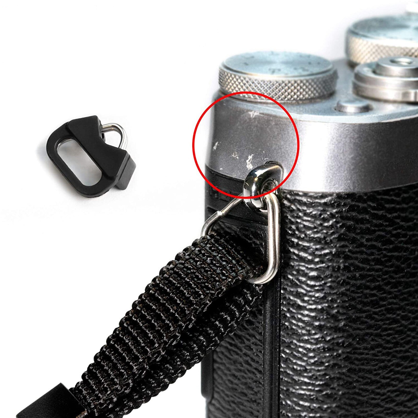 Practical Stainless Steel Lug Ring Camera Strap Triangles Split Ring Hook Adapter 4PCS Utility products Home accessories
