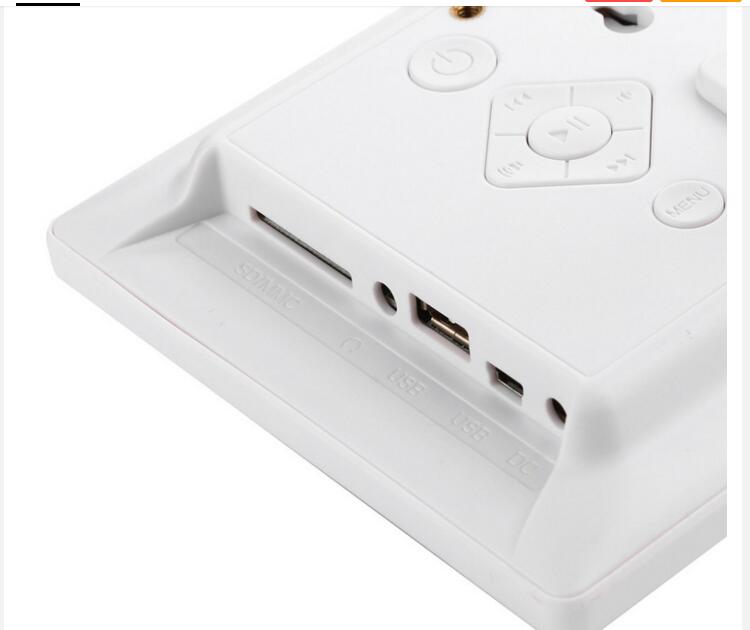 brand 7-inch HD digital photo frame Video Player digital photo frame with music, video function