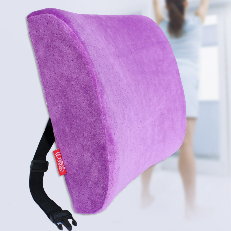 Office Chair Back Support Pillow Lumbar Support Cushion Waist Pain Memory Foam Soft Cushion for Car Seat Desk Computer