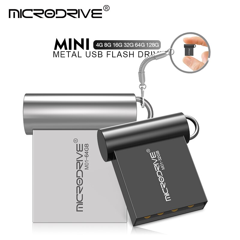 Super MINI Pendrive 4GB 8GB 16GB de plata/gris metal unidad flash usb pen drive 32GB 64GB de memoria stick disco de u,