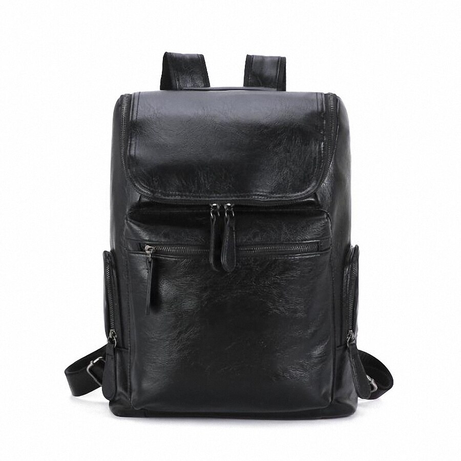 Men Backpack Leather Male Functional bags Men Waterproof backpack PU big capacity Men Bag School Bags For Teenager LI-2325