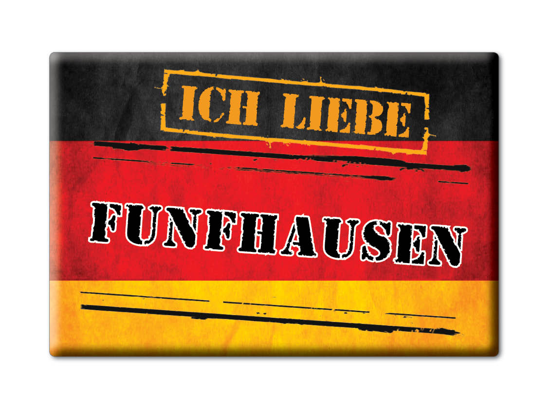 FÜNFHAUSEN aimant aimant hambourg (HH) allemagne réfrigérateur aimant SOUVENIR j'aime: VETERAN