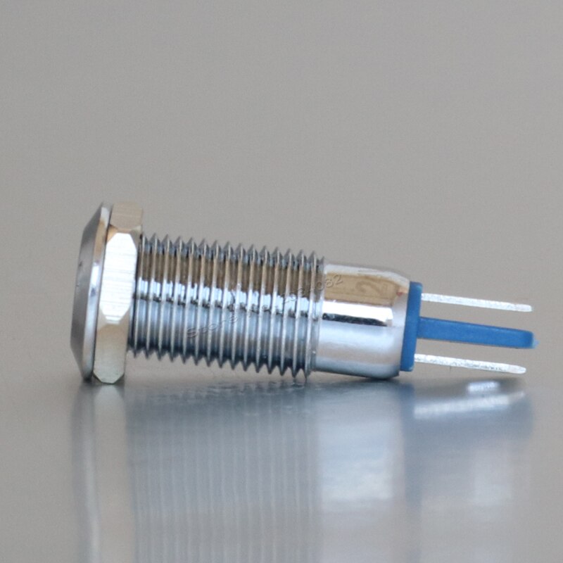 8mm indicator light LED signal lamp metal 12V 24V 220V red yellow green white 2 pin colorful S8-D light