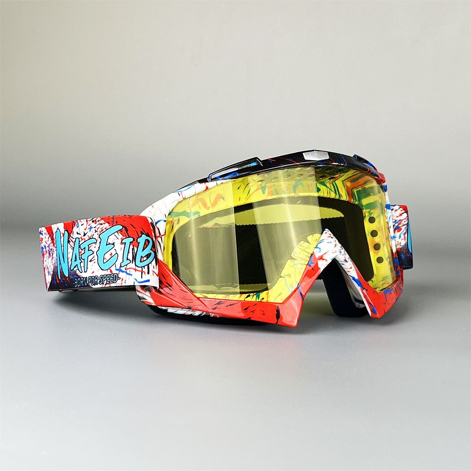 Gafas de Motocross para moto de cross, motocicleta, UTV, gafas de montar todoterreno, Anti UV, a prueba de polvo, antiniebla, carreras para hombres, mujeres, jóvenes y niños: Multicolor