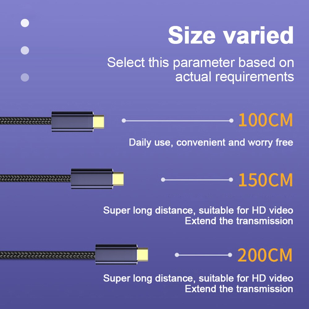140W USB C Kabel PD 3,1 Schnelle Ladekabel Adapter Typ-C zu Typ C Ladung Schnur für macBook für iPad Profi Android 1m 1,5 m 2m