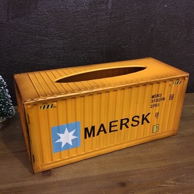 Amerikaanse Retro Industriële Stijl Container Iron Tissue Box Restaurant Tafel Plaatsing Persoonlijkheid Decoraties: 004