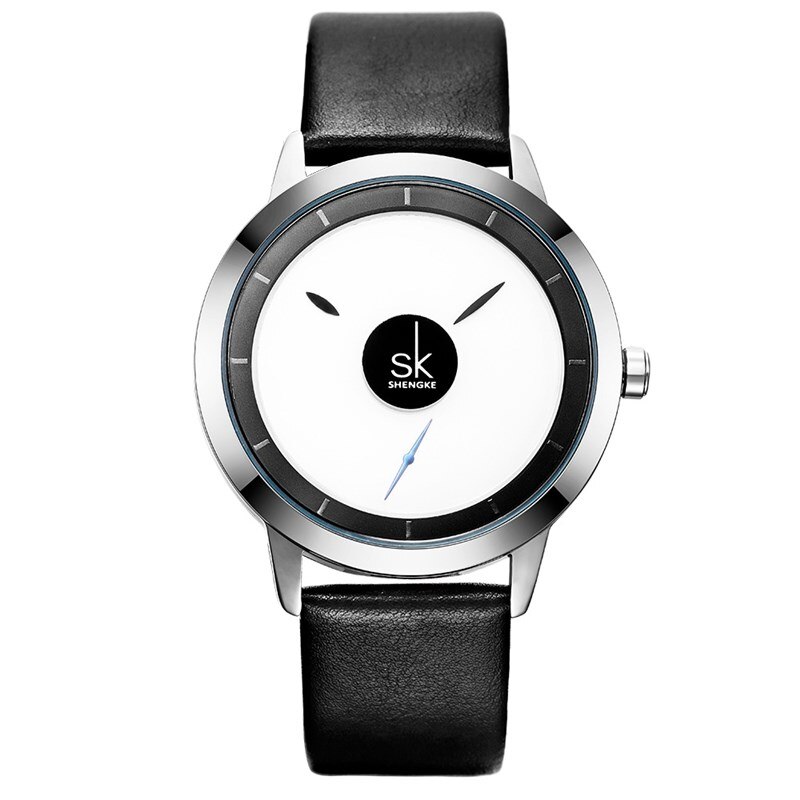 Paar horloge eenvoudig heren- en dameshorloge leren band waterdicht quartz paar formele heren- en dameshorloges: Mannelijke blanke