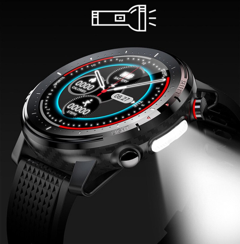 Full Touch Screen L15 Smart Horloge Mannen Muziek Control Bluetooth Camera Zaklamp IP68 Waterdichte Pk L5 L9 Smart Horloge