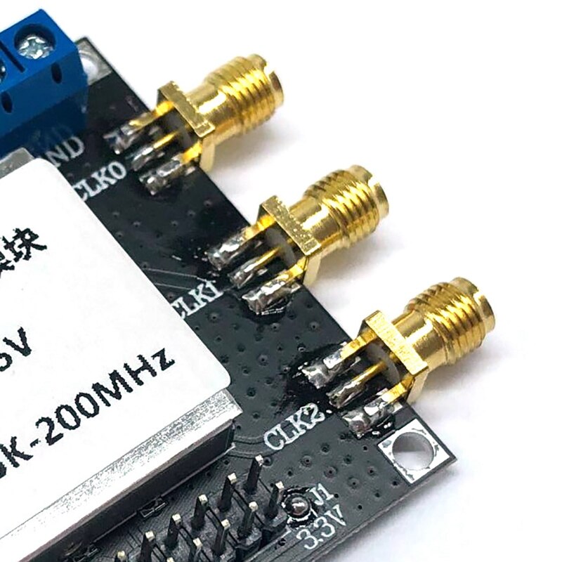 2.5K-200Mhz SI5351 Clock Signal Generator Module High Frequency Signal Square Wave Frequency Generator For HAM,No Screen