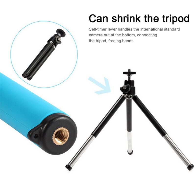 360 Degree Electric Rotation Handheld Bluetooth 4.0 Selfie Stick With Rearview Mirror For Smartphone Selfy Remote Stick