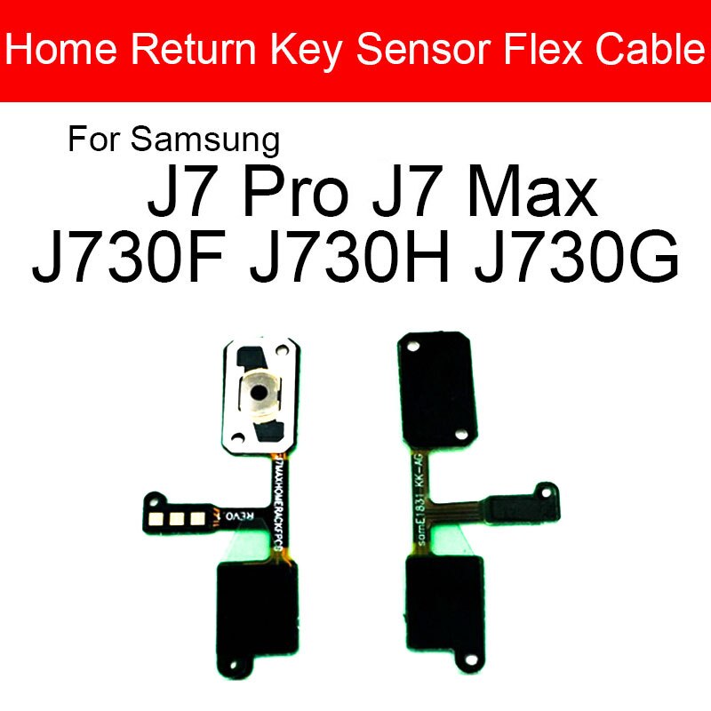 Navigator Terugkeer Sensor Voor Samsung Galaxy J1 J100 J2 J3 J4 J5 J7 Max Pro Return Key Home knop Flex Kabel Onderdelen: J7 Pro J7 Max