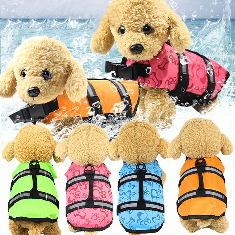 Dog Life Vest Summer Reflective Pet Life Jacket Dog Safety Clothes Dogs Pet Safety Swimming Suit Pet Products