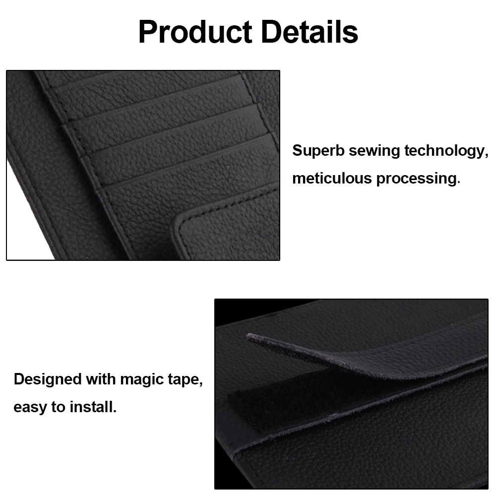 Auto Visor Organizer Houder Zonnebril Penhouder Opslag Clip Pu Leather Case Voor Kaarthouder Zonneklep Opslag Auto-styling