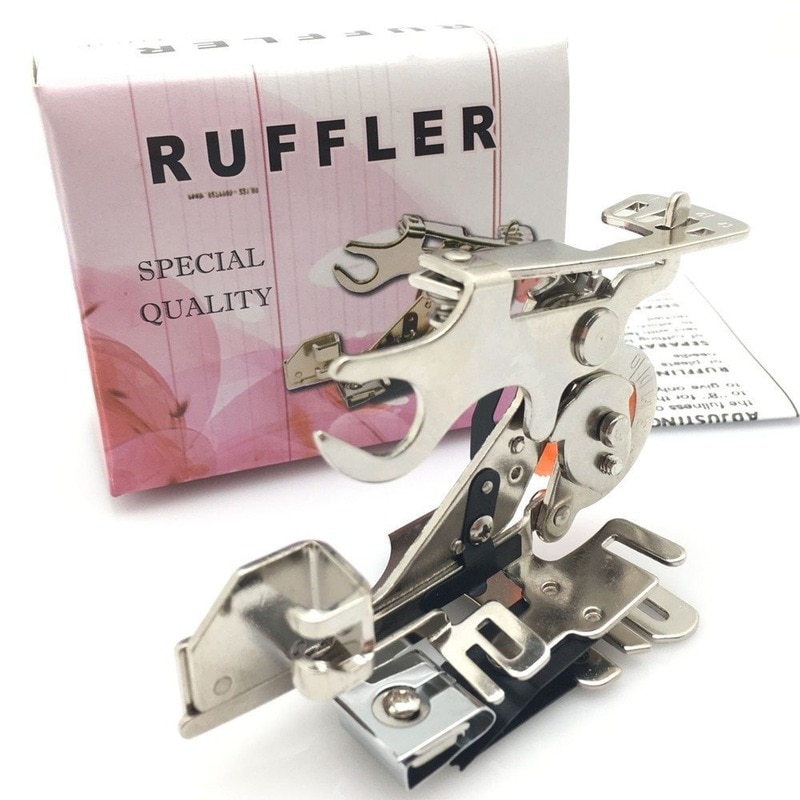 Ruffler Sewing Machine Presser Foot for All Low Shank Singer Brother Home Janome Feet for Gathering Pleats and Ruffles
