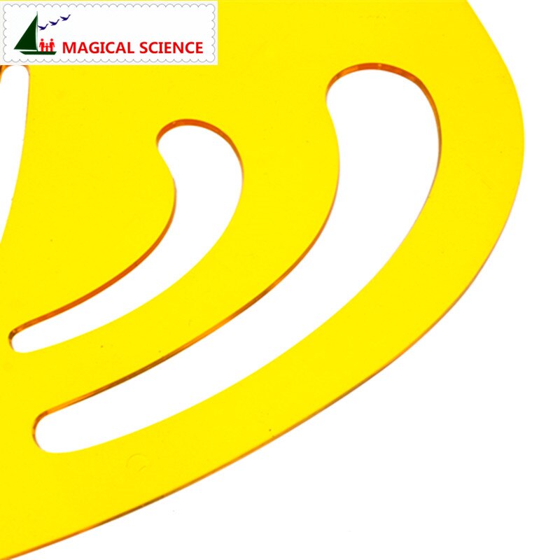 Arc Drawing Template K plastic Flexible ruler for students designers JSH4371