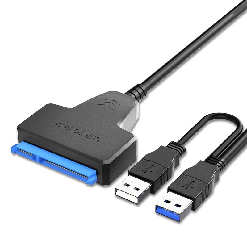 Kabel adapter USB 3.0 robić dysku twardego SATA robić zewnętrznego dysku twardego HDD SSD 2,5/3,5 cala Podwójny adapter USB z zasilaczem DC: Złota