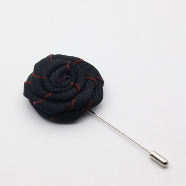 HUISHI Twee Kleur Stof Bloem Broches Revers Pin Mannen Vrouwen Broche Suits Decoratie Reversspeldjes Voor Suits Accessoires 12 Kleur: J 4
