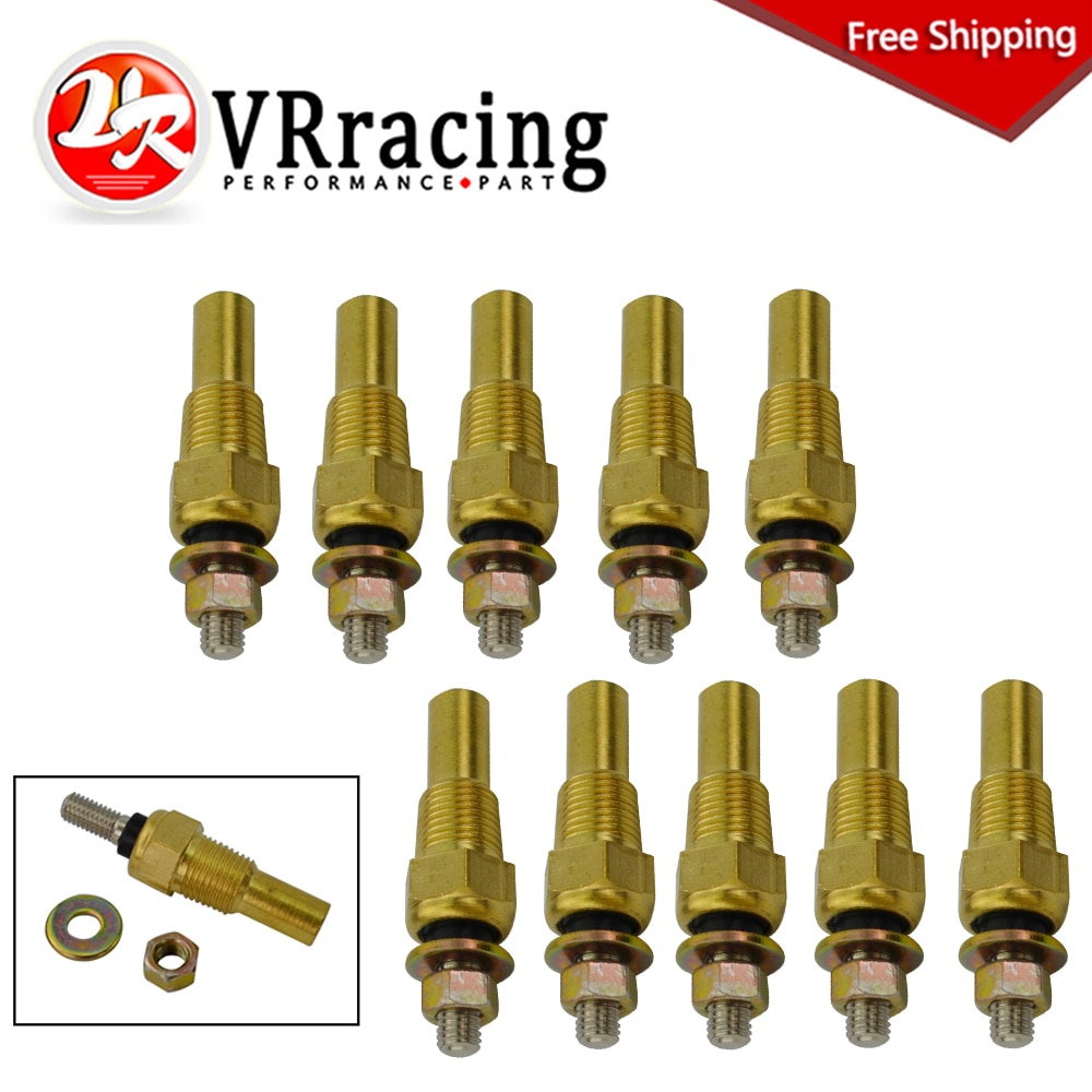 - 10 PCS 12V 1/8 NPT Racing Car Oil Temp Sensor Water temperature Sensor Water Temp Sensor Gauge Sensor VR-TSU01