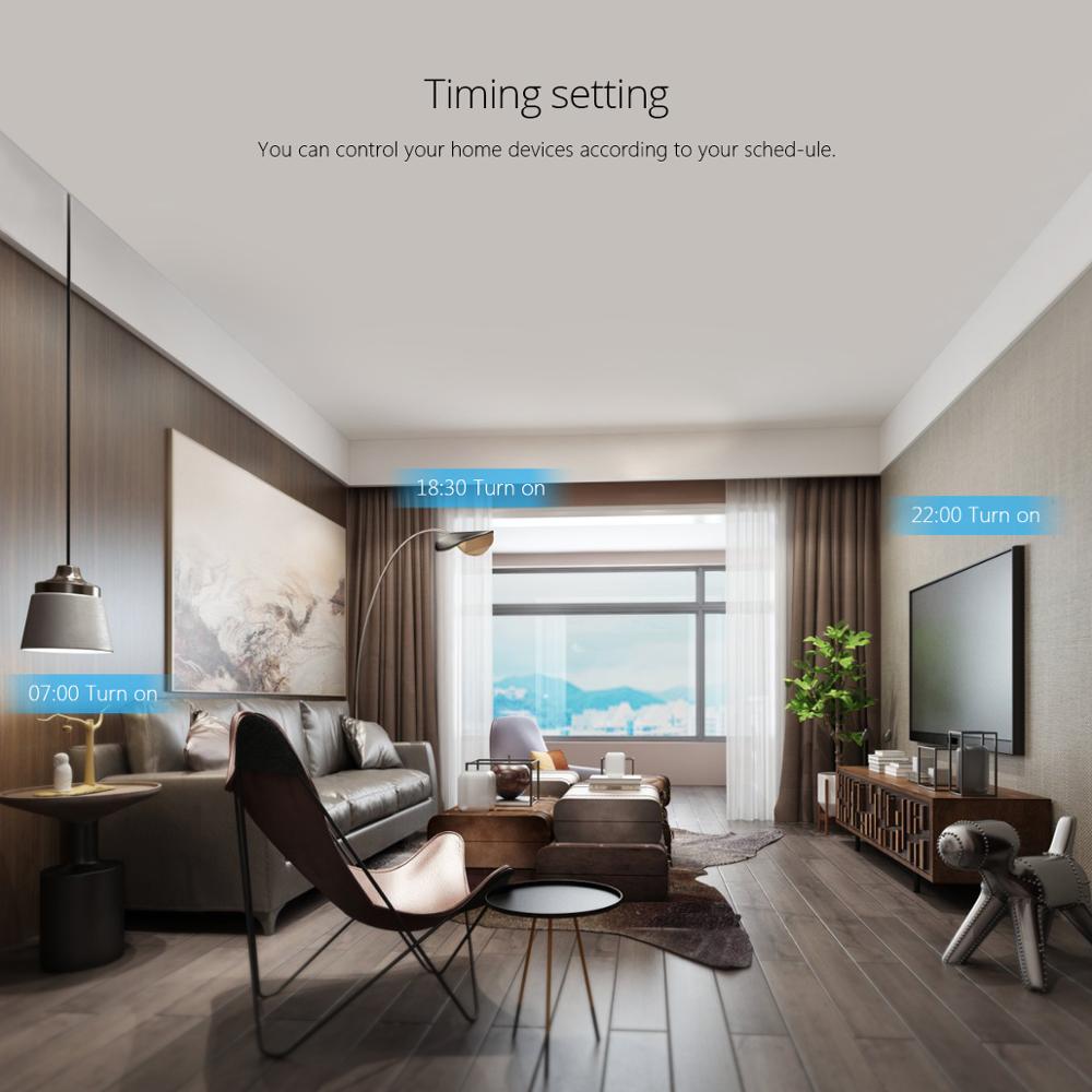 Smart Life 2.4G Wifi Socket Plug Alexa Compatible Tuya Smart Home Adapter Voice Remote Control 15A 10A 220V 110V EU US Standard