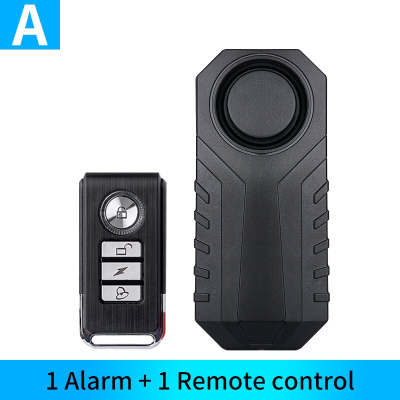 Détecteur Anti-perte de rappel de Vibration, télécommande électrique pour voiture, vélo moto, alarme de sécurité étanche: Set A